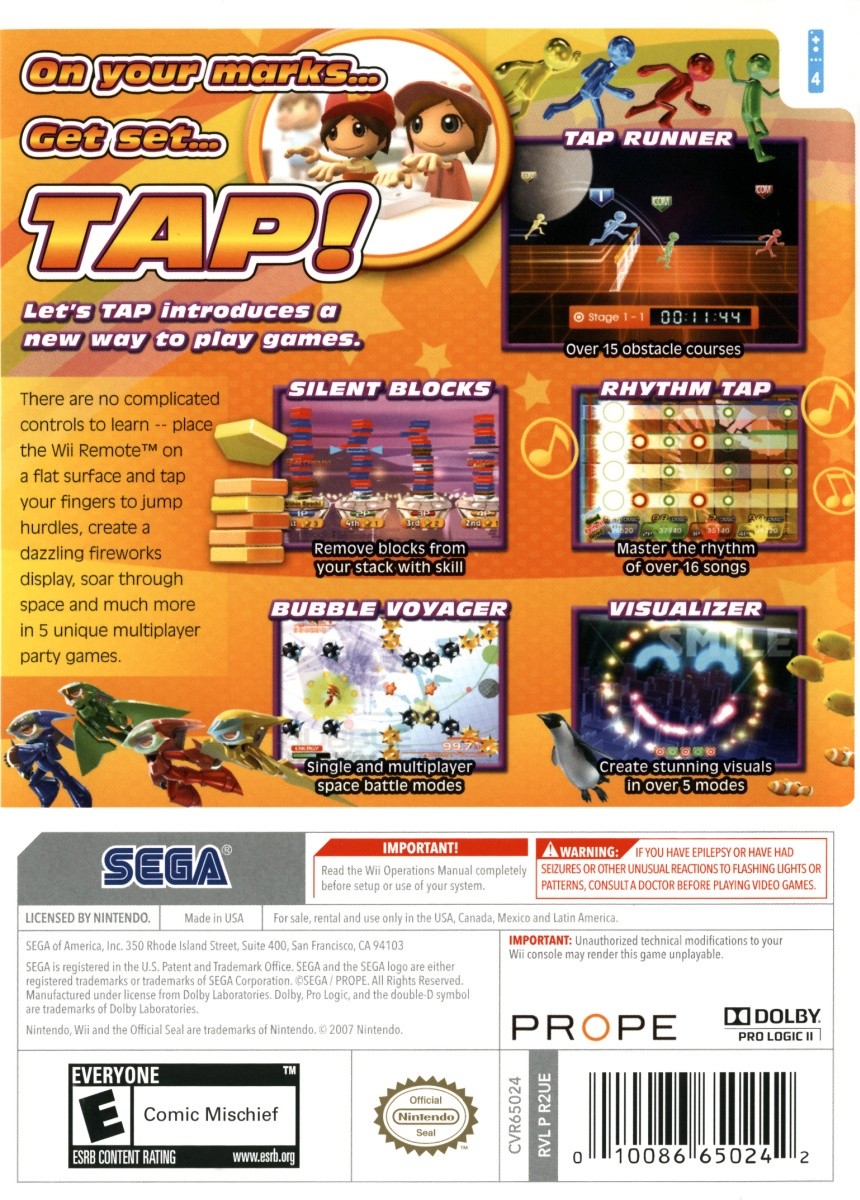 Capa do jogo Lets Tap