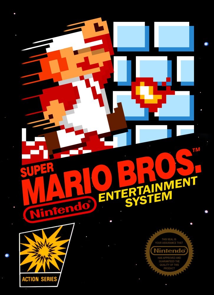Capa do jogo Super Mario Bros.