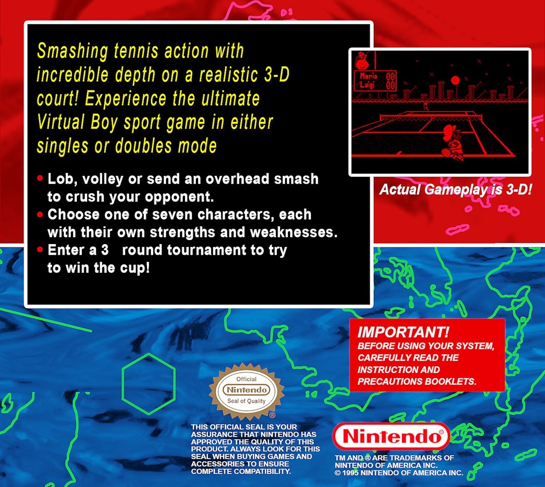 Capa do jogo Marios Tennis