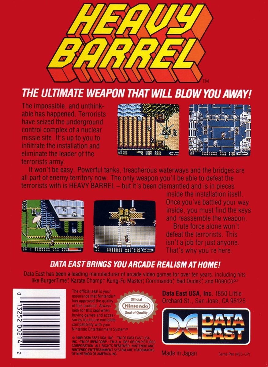Capa do jogo Heavy Barrel