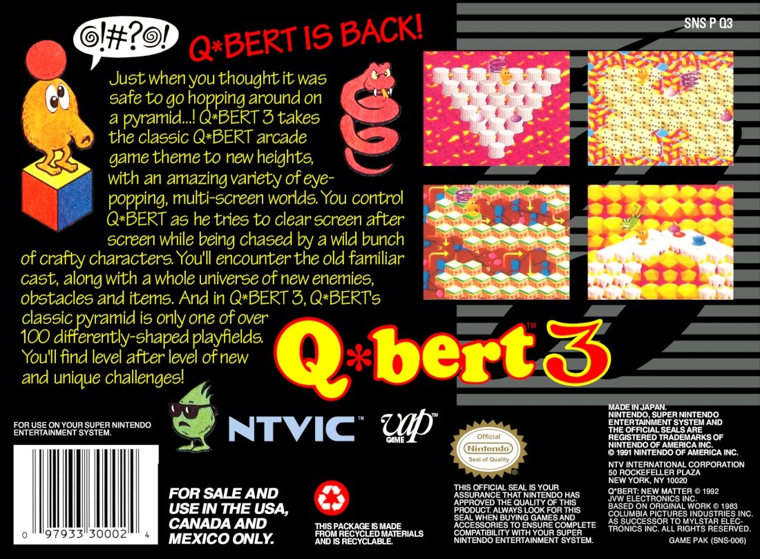 Capa do jogo Q*bert 3