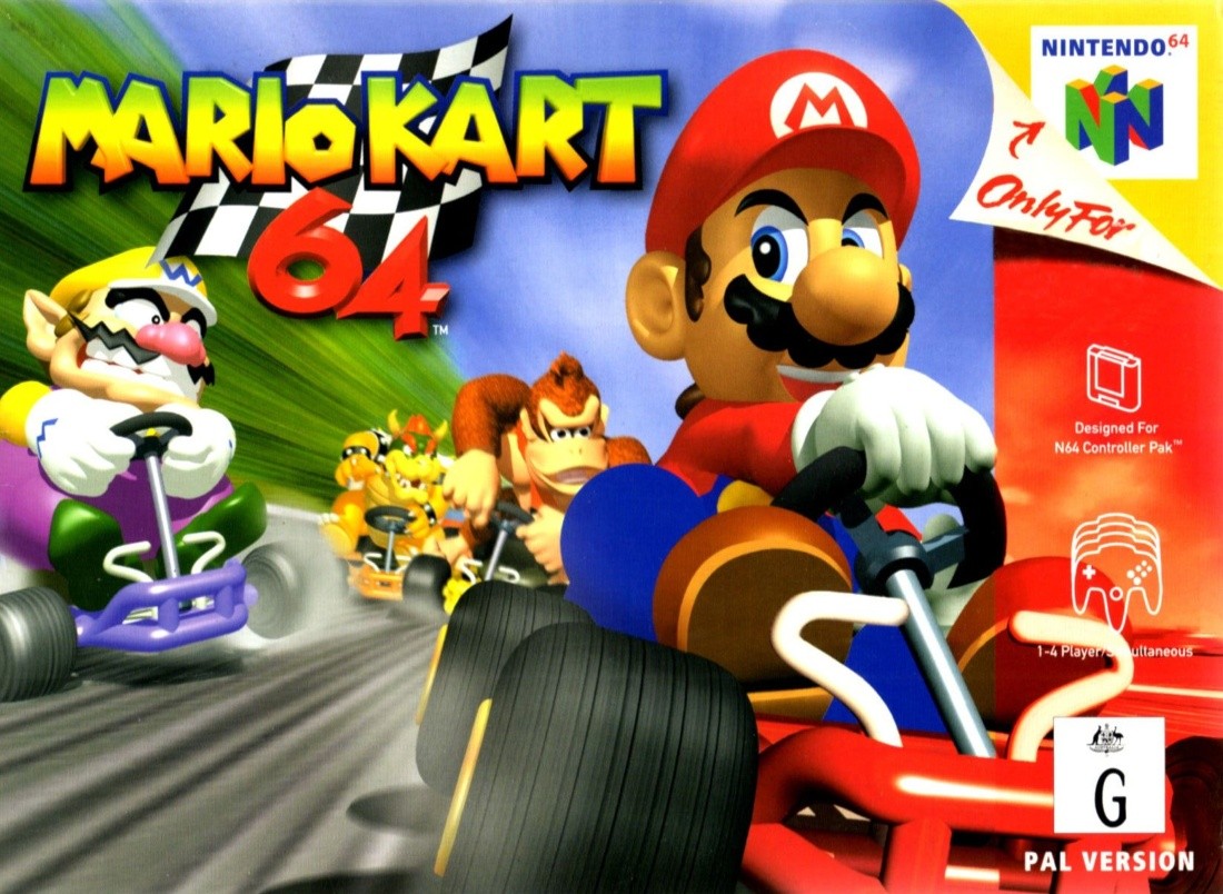 Capa do jogo Mario Kart 64