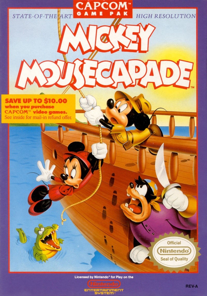 Capa do jogo Mickey Mousecapade