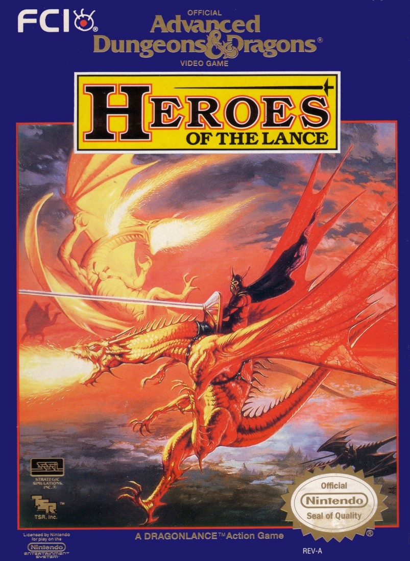 Capa do jogo Heroes of the Lance