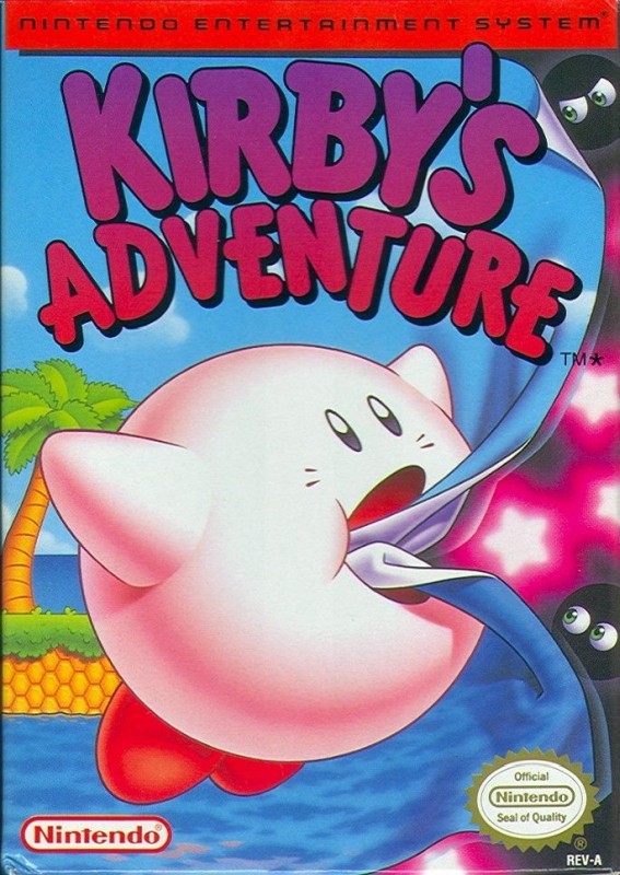 Capa do jogo Kirbys Adventure