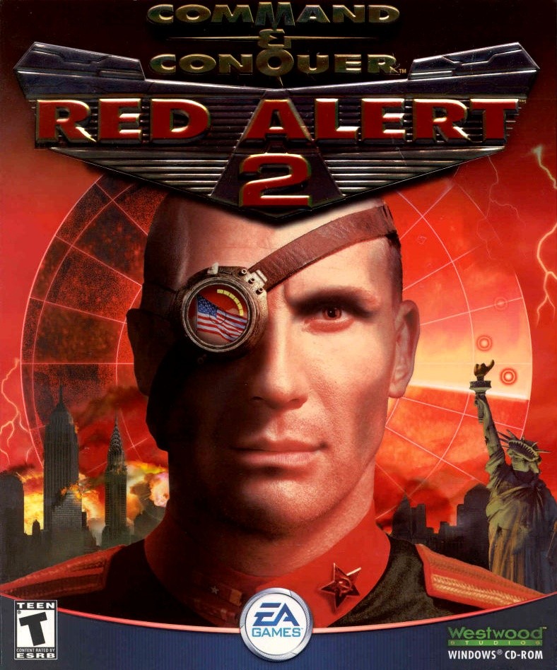 Capa do jogo Command & Conquer: Red Alert 2