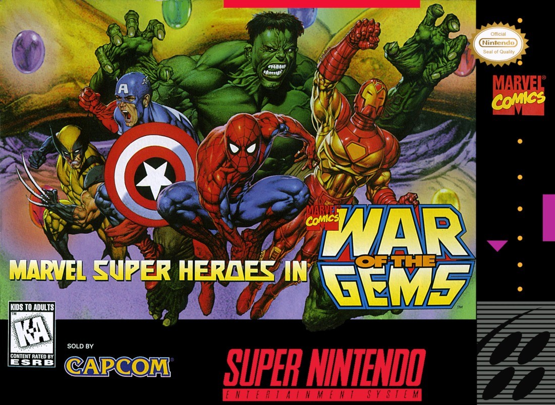 Capa do jogo Marvel Super Heroes in War of the Gems
