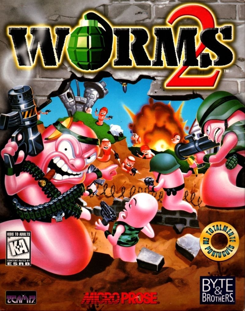 Capa do jogo Worms 2