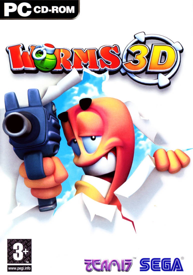 Capa do jogo Worms 3D