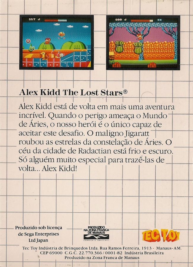 Capa do jogo Alex Kidd: The Lost Stars