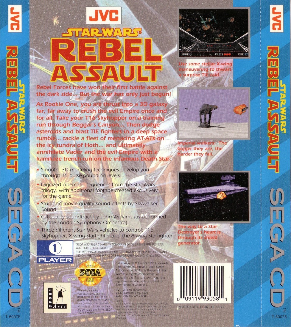Capa do jogo Star Wars: Rebel Assault