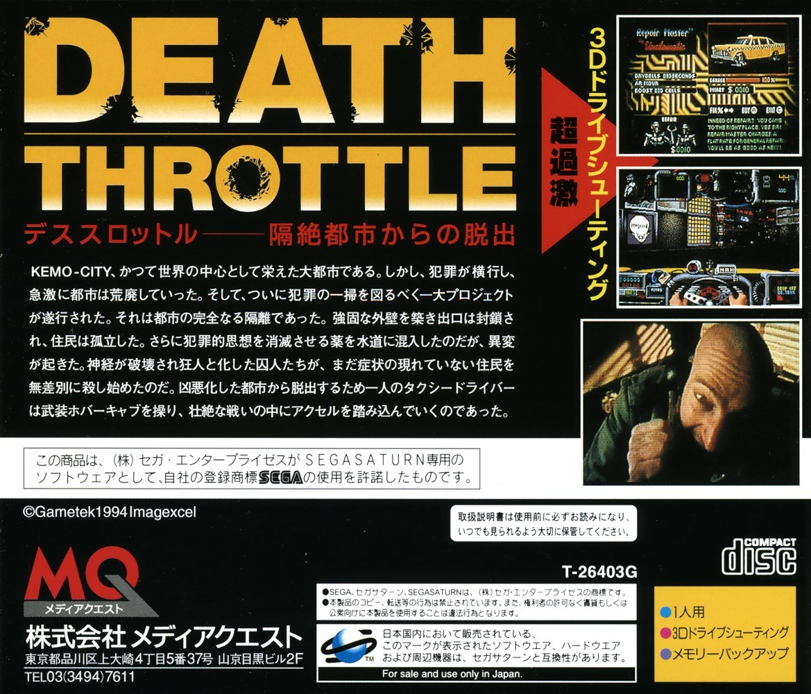 Capa do jogo Death Throttle