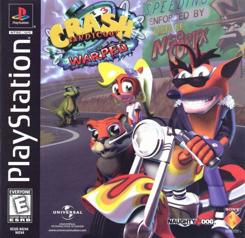 Capa do jogo Crash Bandicoot: Warped
