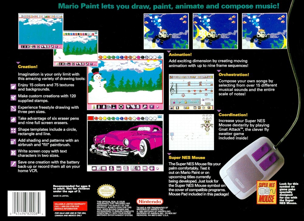 Capa do jogo Mario Paint
