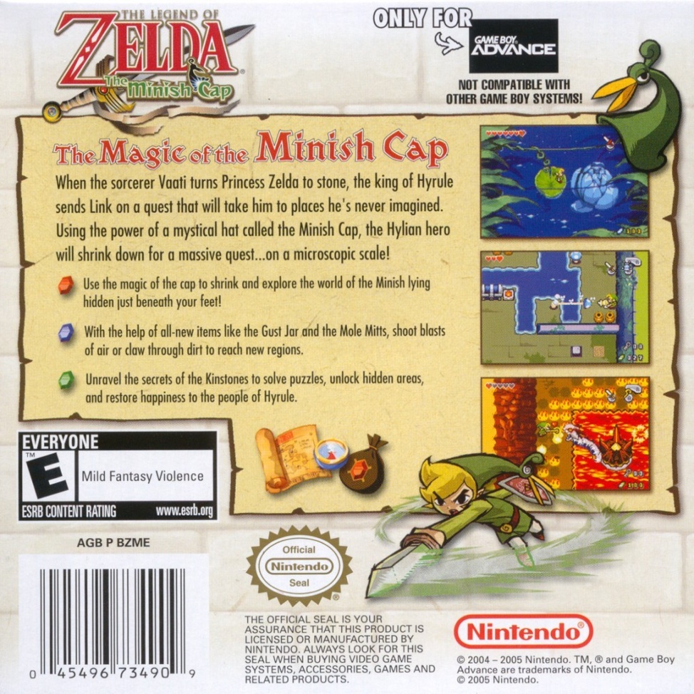 Capa do jogo The Legend of Zelda: The Minish Cap