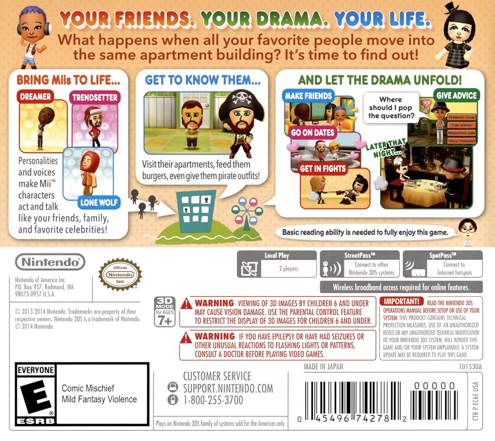 Capa do jogo Tomodachi Life