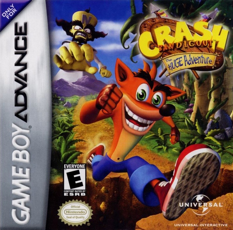Capa do jogo Crash Bandicoot: The Huge Adventure