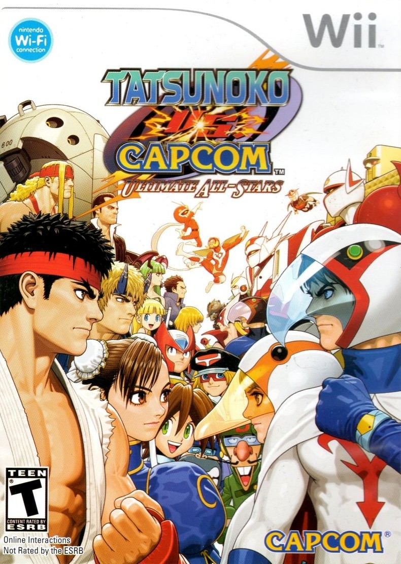 Capa do jogo Tatsunoko vs. Capcom: Ultimate All-Stars