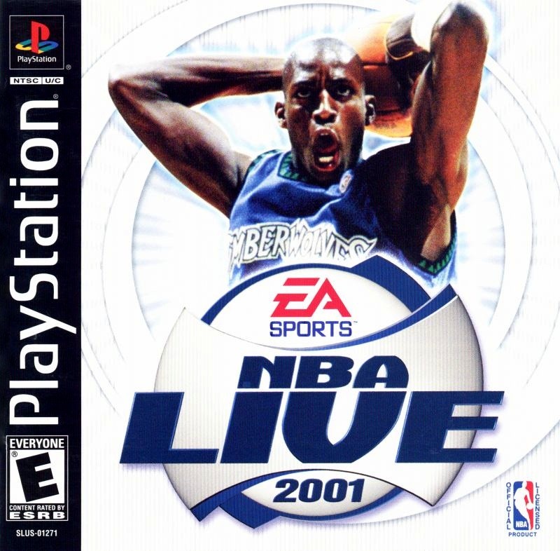 Capa do jogo NBA Live 2001