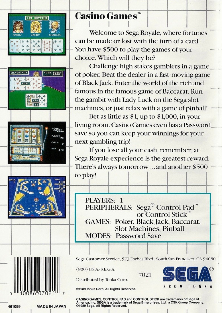 Capa do jogo Casino Games
