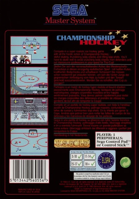 Capa do jogo Championship Hockey