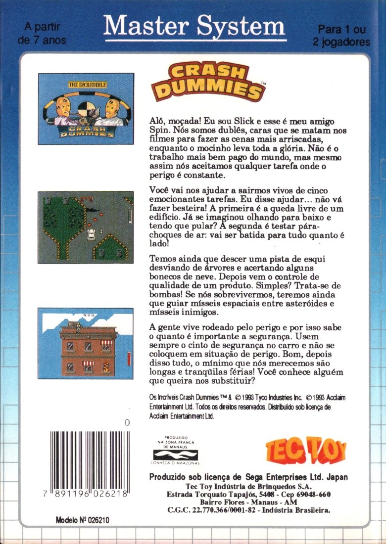 Capa do jogo The Incredible Crash Dummies