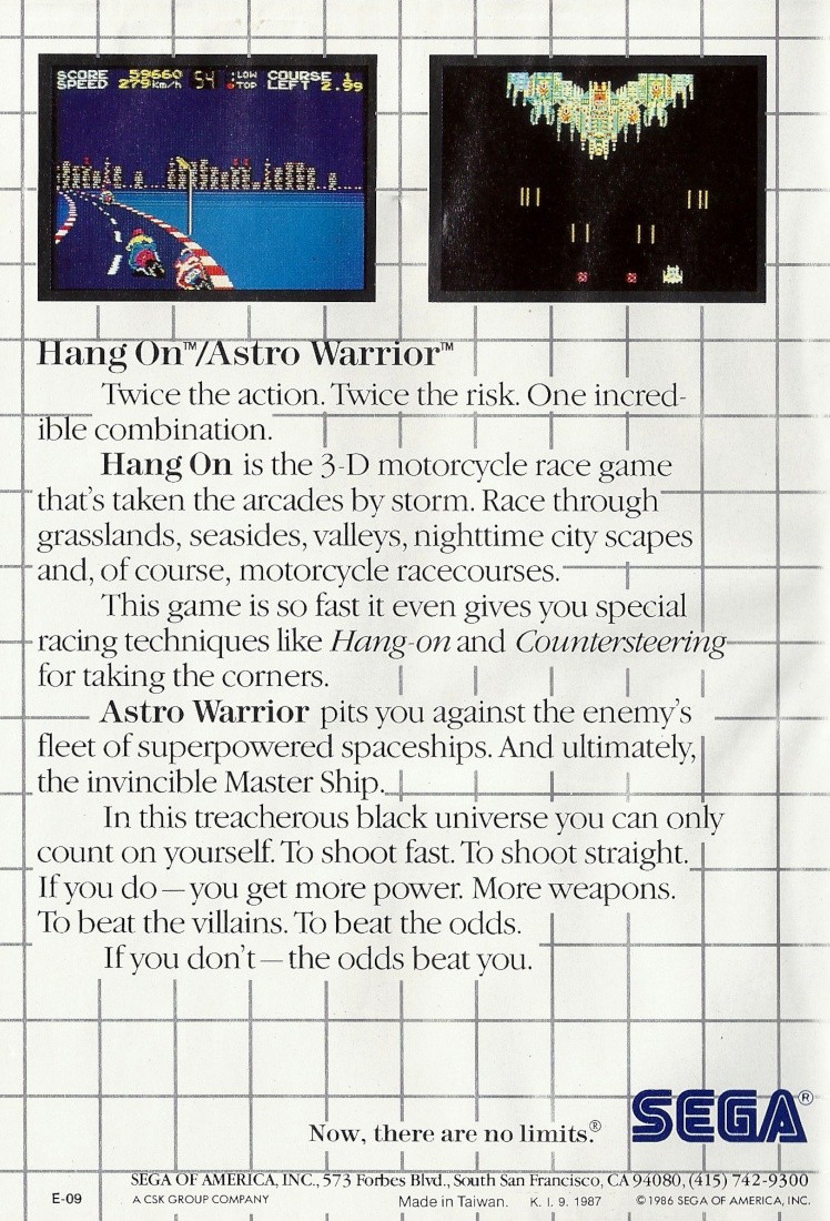 Capa do jogo Hang-On / Astro Warrior