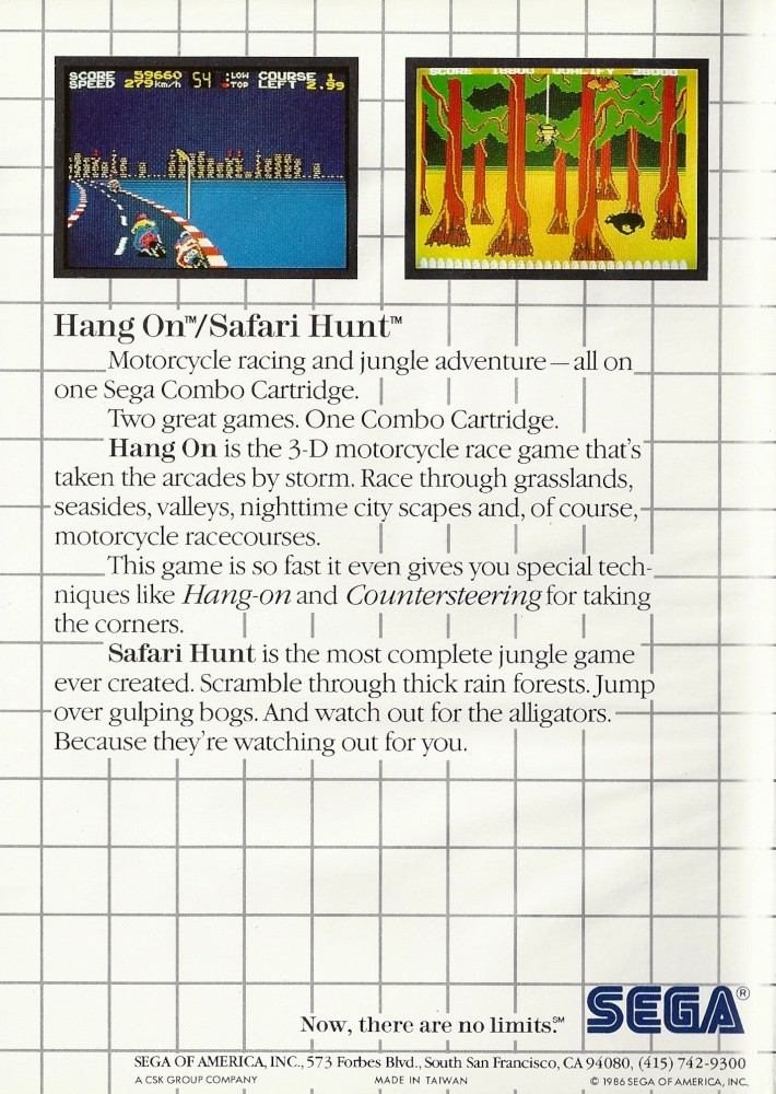 Capa do jogo Hang-On / Safari Hunt