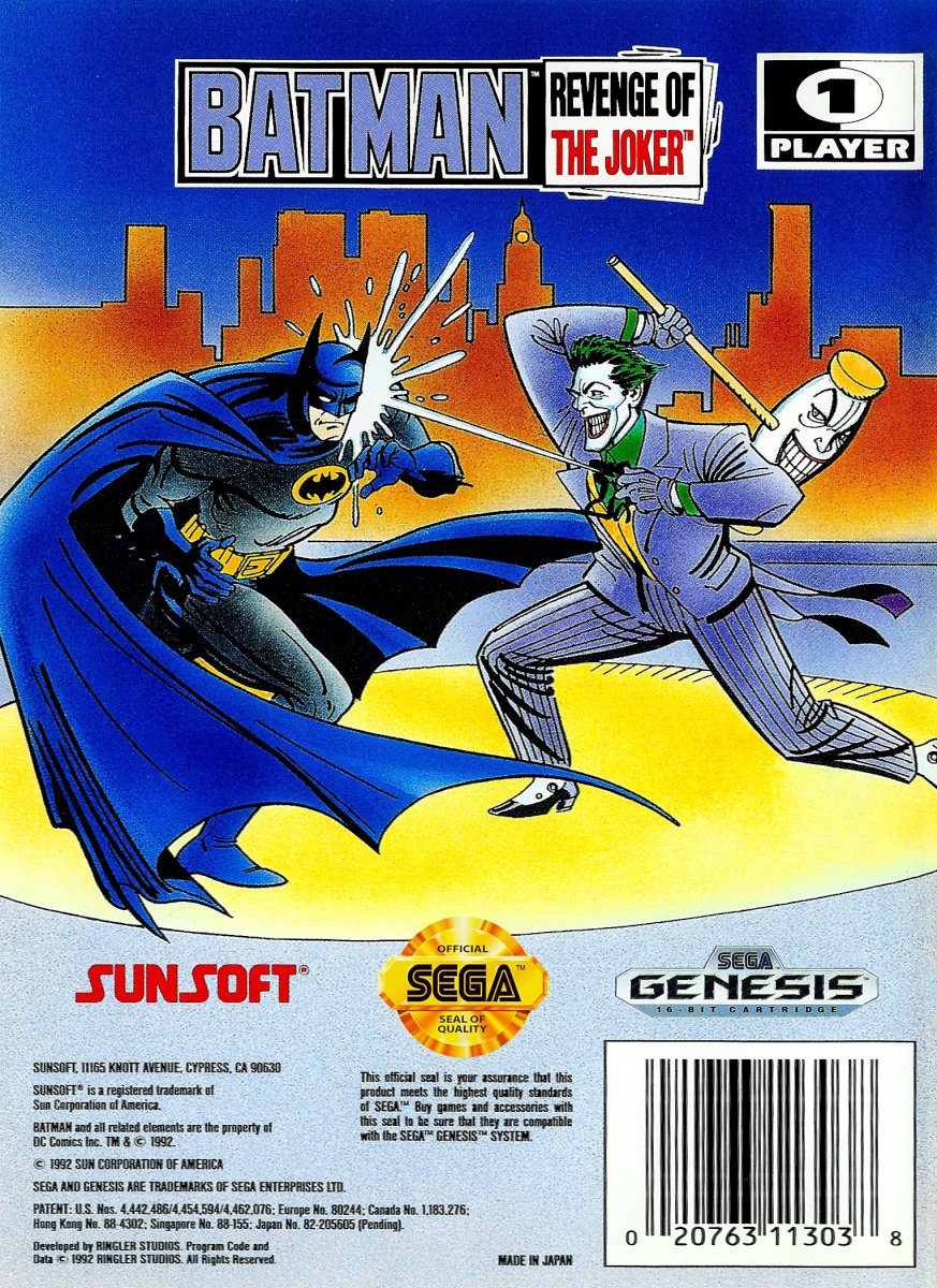 Capa do jogo Batman: Revenge of The Joker