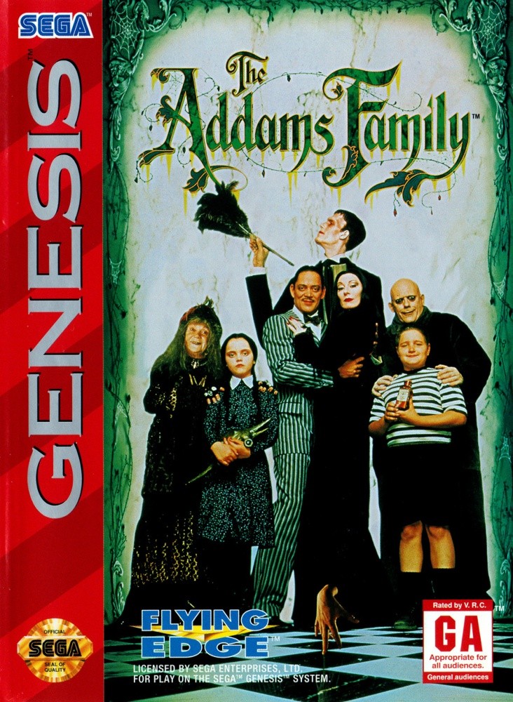 Capa do jogo The Addams Family