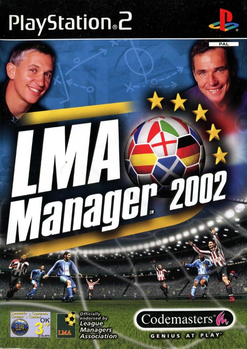 Capa do jogo LMA Manager 2002