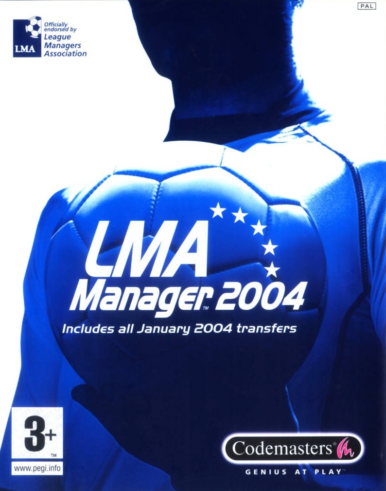 Capa do jogo LMA Manager 2004