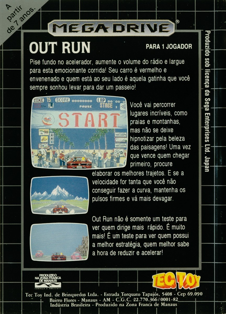 Capa do jogo OutRun