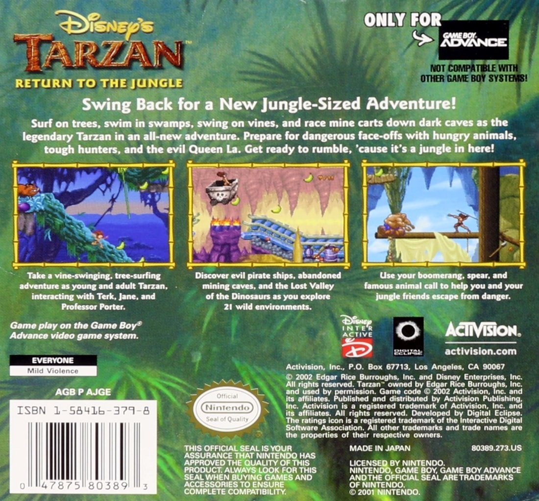 Capa do jogo Tarzan: Return to the Jungle
