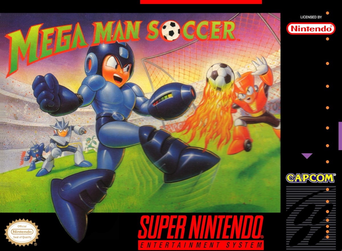 Capa do jogo Mega Man Soccer