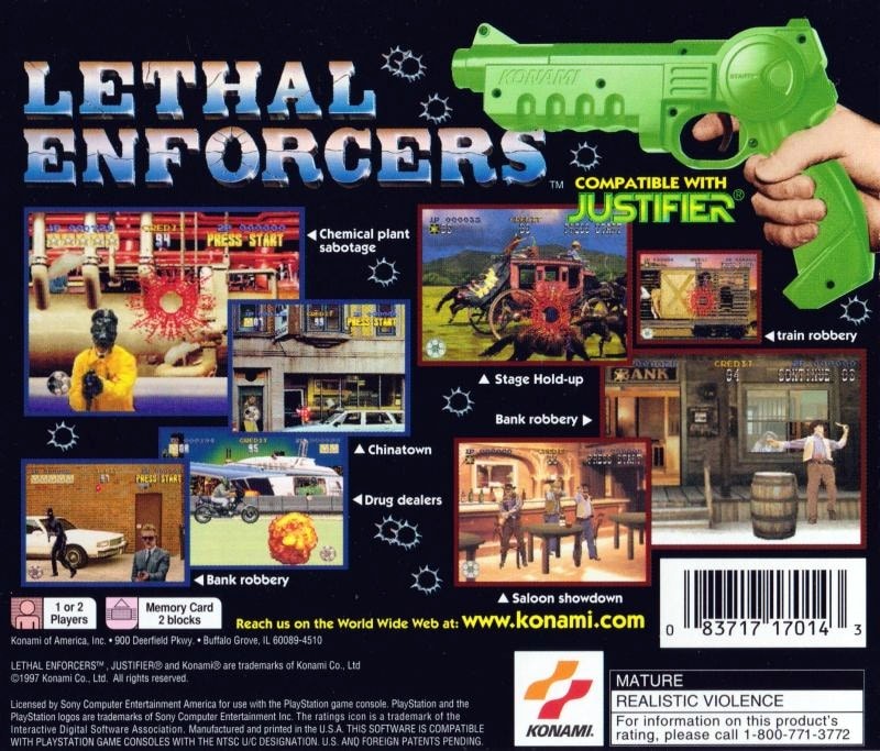 Capa do jogo Lethal Enforcers I & II