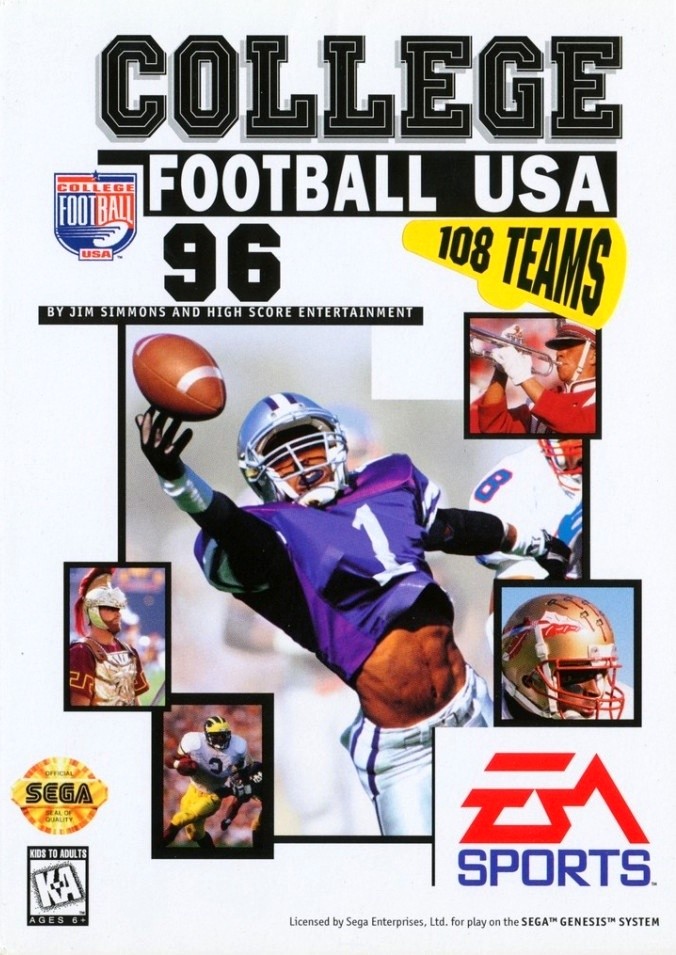 Capa do jogo College Football USA 96