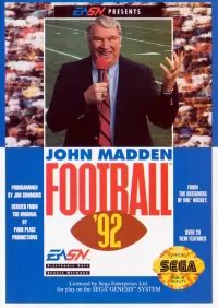 Capa de John Madden Football '92