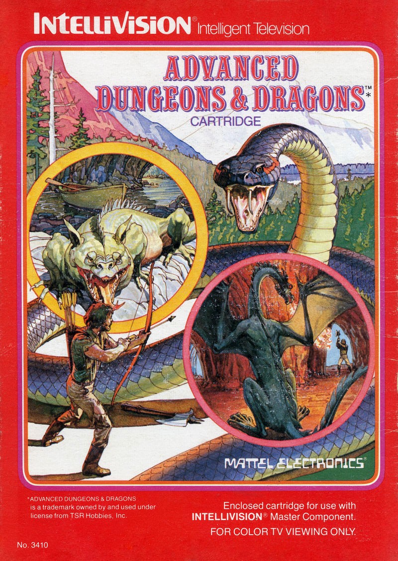 Capa do jogo Advanced Dungeons & Dragons Cartridge