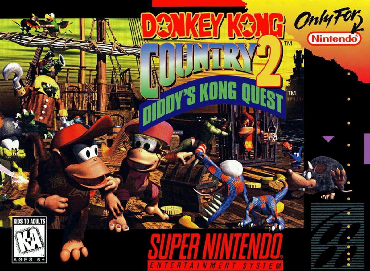 Capa do jogo Donkey Kong Country 2: Diddys Kong Quest