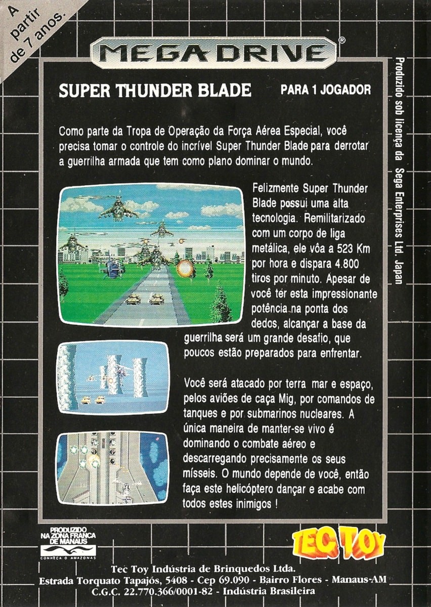 Capa do jogo Super Thunder Blade