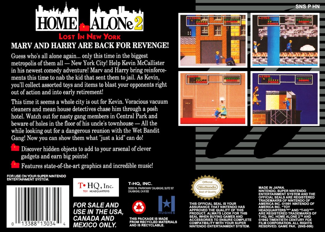 Capa do jogo Home Alone 2: Lost in New York