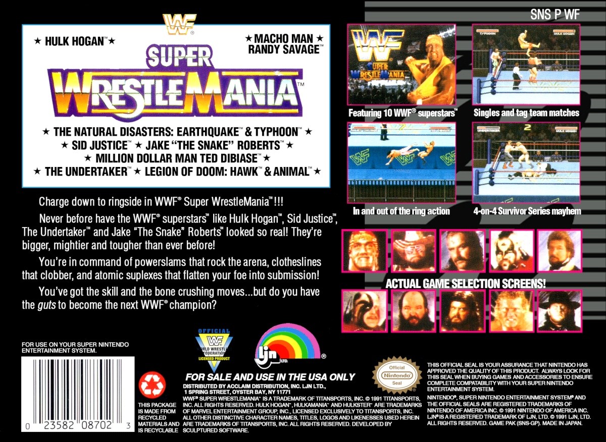 Capa do jogo WWF Super WrestleMania