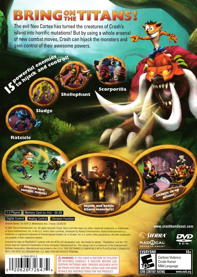 Capa do jogo Crash of the Titans