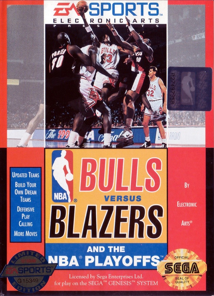 Capa do jogo Bulls versus Blazers and the NBA Playoffs