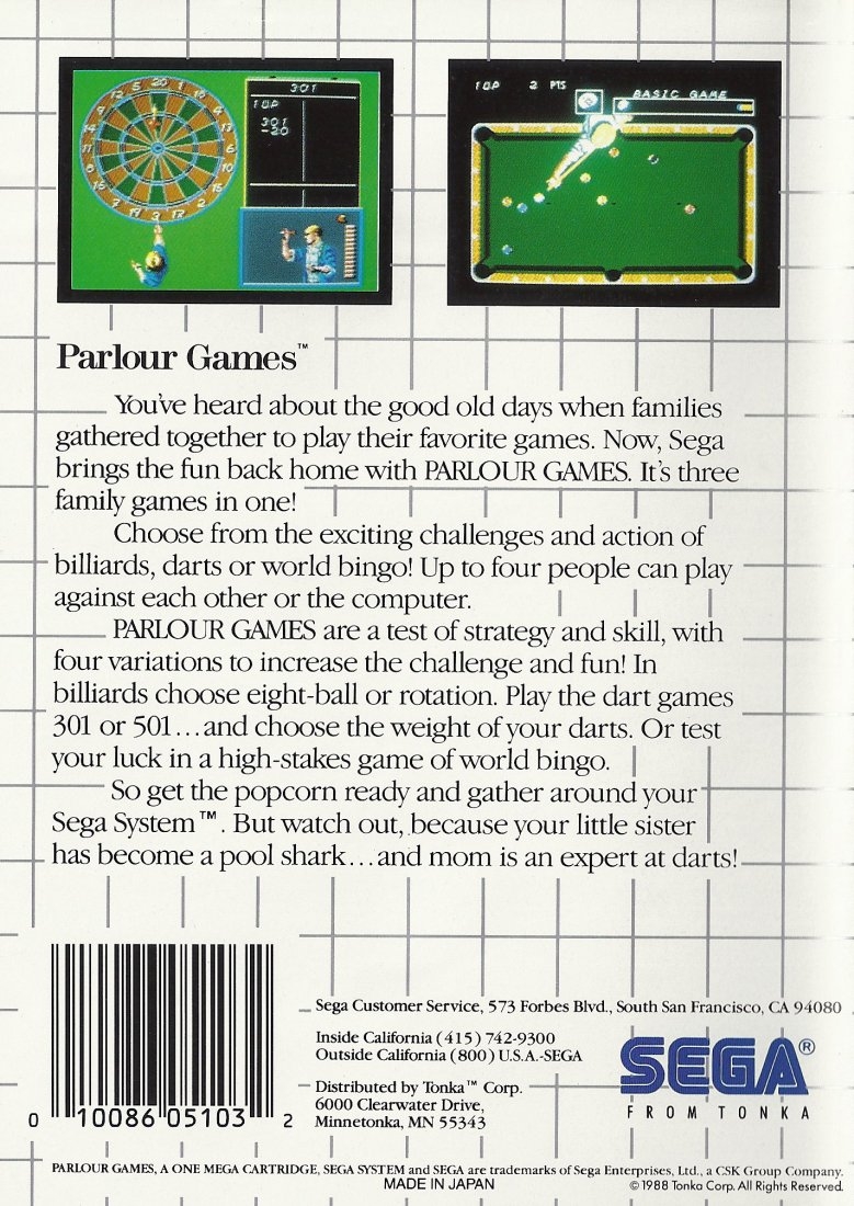 Capa do jogo Parlour Games