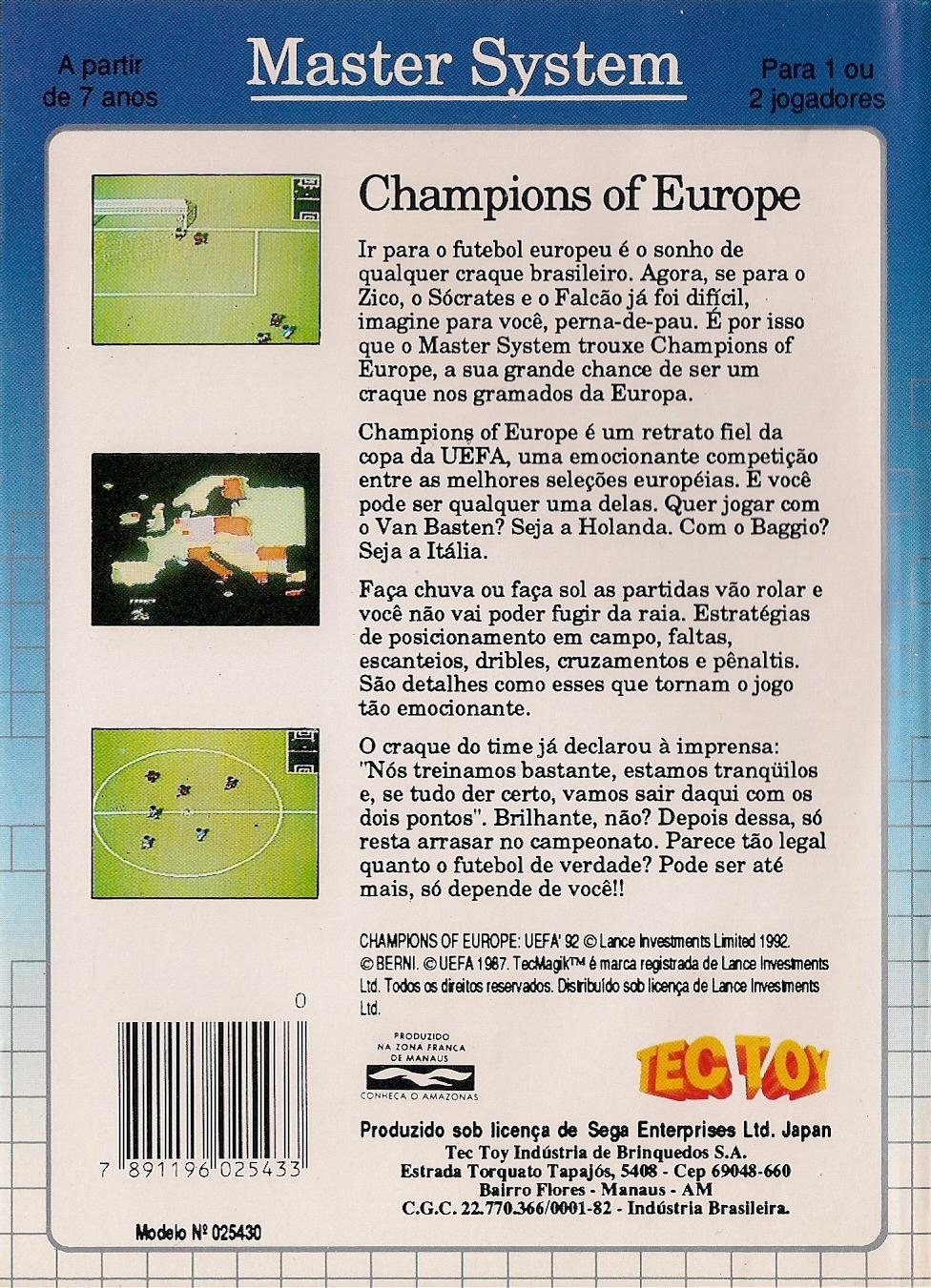 Capa do jogo Champions of Europe