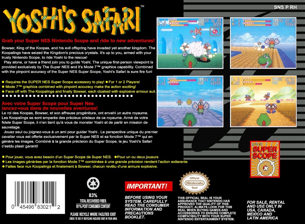 Capa do jogo Yoshis Safari