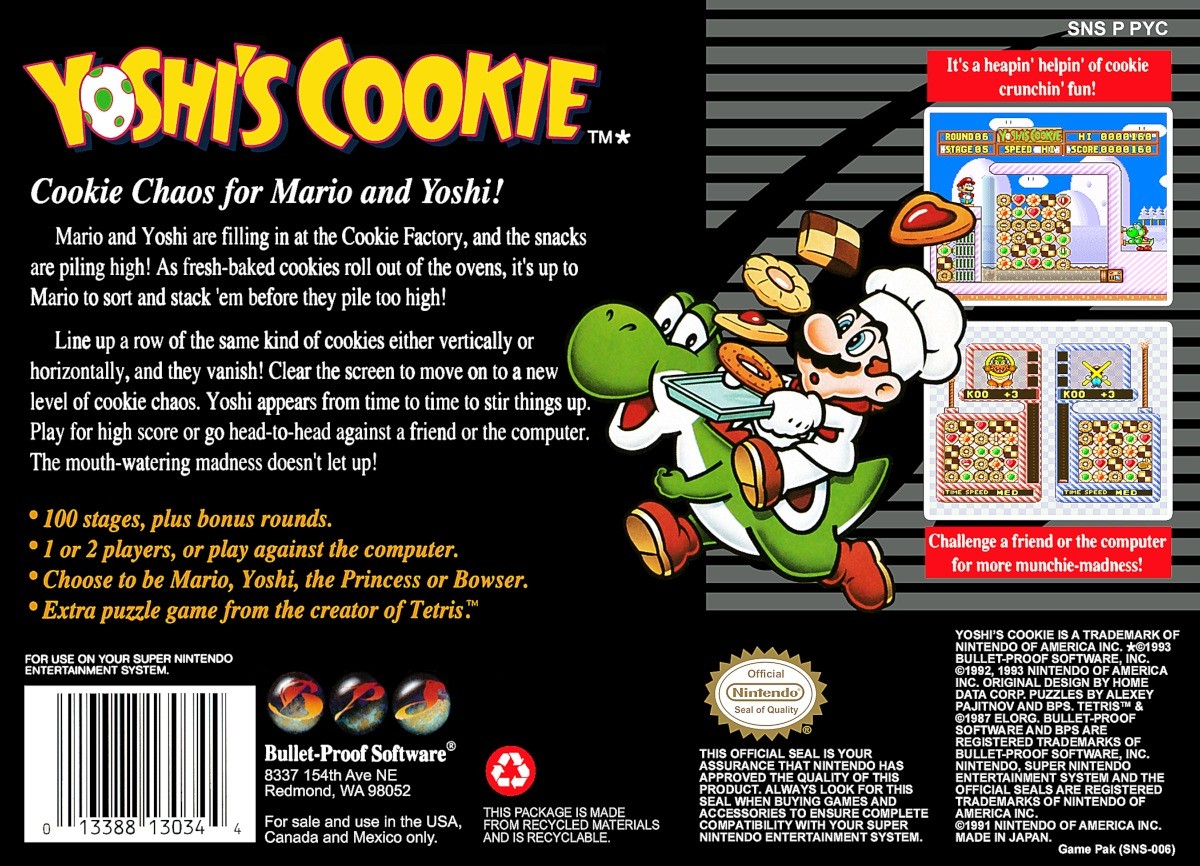 Capa do jogo Yoshis Cookie