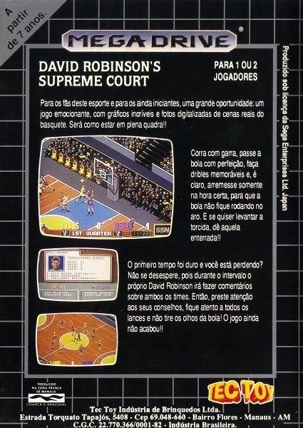 Capa do jogo David Robinsons Supreme Court